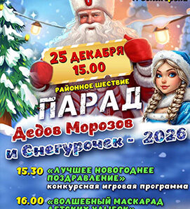Парад Дедов Морозов в Солигорске и другие события на площади 25 декабря